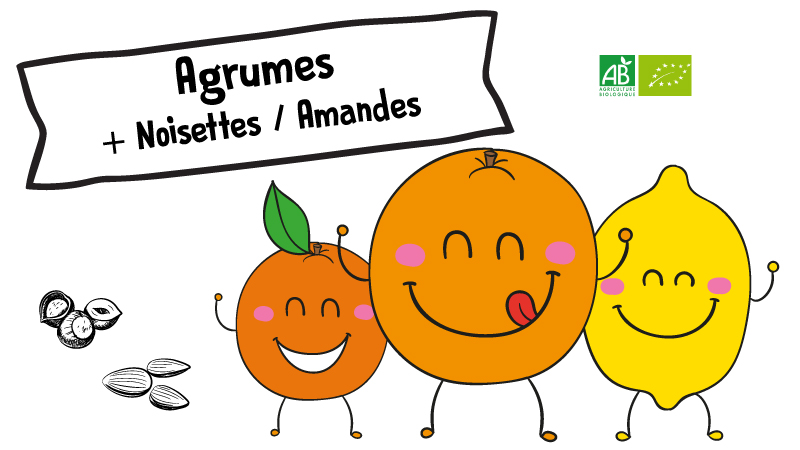 La vente d’agrumes et noisettes / amandes BIO à l’école est de retour !