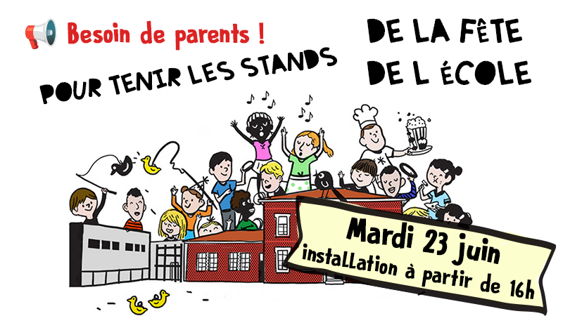 Parents, nous avons besoin de vous pour la fête 2026 ! ????